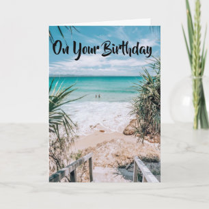 TARJETA QUISIERA SUNSHINE / SKIES AZULES DESEOS DE CUMPLEA