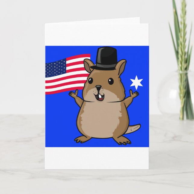 Tarjeta Quokka patriótica (Anverso)