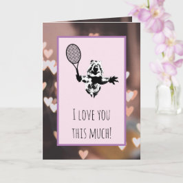 Tarjeta Quokka Tennis Love