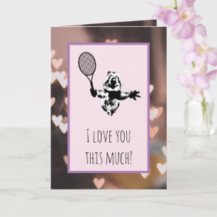 Tarjeta Quokka Tennis Love