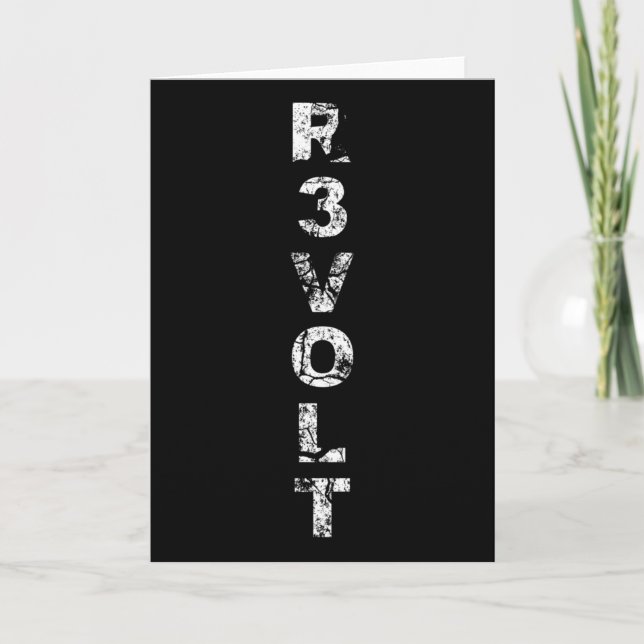 Tarjeta R3volt - Resistir - Rantiwork  (Anverso)