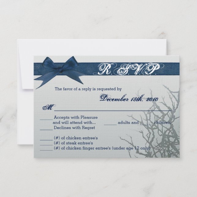 Tarjeta R.S.V.P. 3.5x5 Espejo Agrietado Vidrio Des (Anverso)