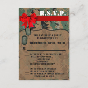 Tarjeta R.S.V.P. Marina 3.5x5 IMPRESIÓN DIGITAL Un