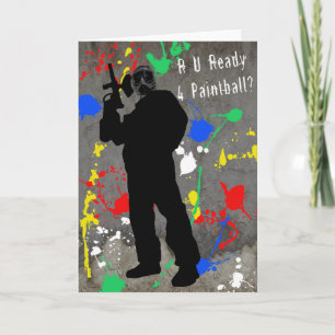 Tarjeta ¿R U alistan 4 Paintball?