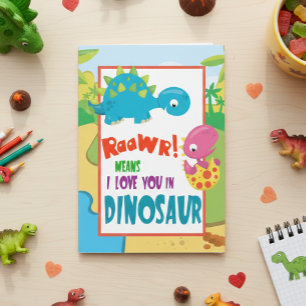 Tarjeta Raaawr Algunos te aman Dionsaurio Día del Padre Ni