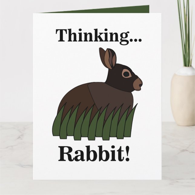 Tarjeta Rabbit Animal Cute Bunny (Anverso)