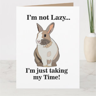 Tarjeta Rabbit Bunny Funny Birthday