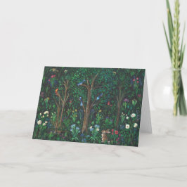 Tarjeta "Rabbit in Forest." (Full Painting) Greeting Card