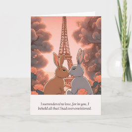 Tarjeta rabbit message happy birthday