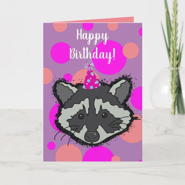 Tarjeta Raccoon (Anverso)