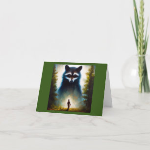Tarjeta Raccoon de animales espirituales 2