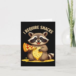 Tarjeta Raccoon gracioso, Reto Aperitivos