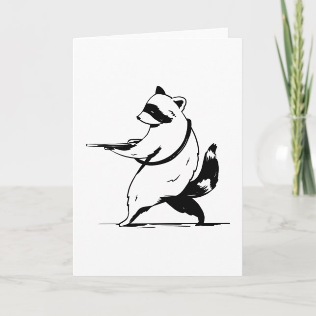 Tarjeta Raccoon gun (Anverso)