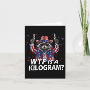 Tarjeta Raccoon Usa Wtf Es Kg Feral Amer