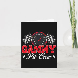 Tarjeta Race Car Birday Party Carreras Familia Gammy Pit C