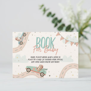 Tarjeta Race Car Fast Baby Shower Books Para Bebés