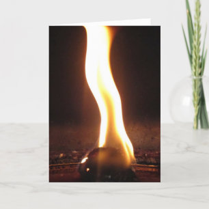 Tarjeta racha de llama