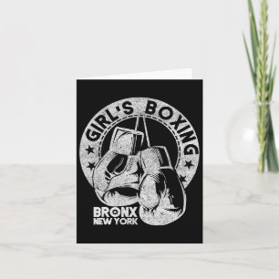 Tarjeta Rachel Chicas Boxing Bronx Ny Vintage