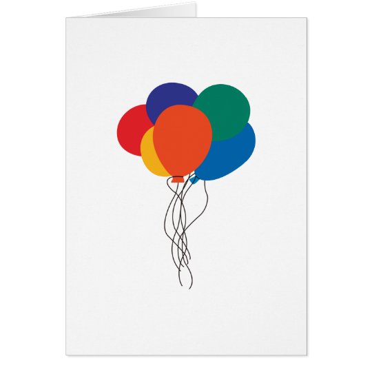 Tarjeta Racimo de globos