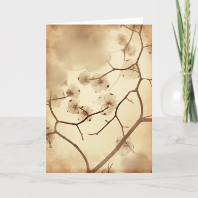 Tarjeta Racimo del Dogwood (Anverso)