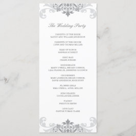 Tarjeta Rackcard Boda de Ironwork Gray Elegante Pl