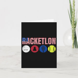 Tarjeta Racketlon - Tenis de mesa Badminton Tenn