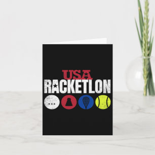 Tarjeta Racketlon - Tenis de mesa Badminton Tenn