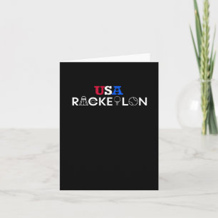 Tarjeta Racketlon - Tenis de mesa Badminton Tenn