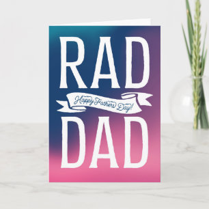 Tarjeta Rad Dad Feliz Día del Padre