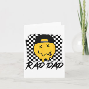 Tarjeta Rad Dad Funny verificó al padre y#; s Day Smile Fa