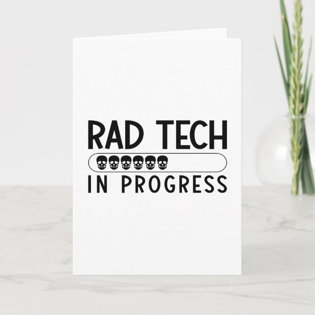 Tarjeta Rad Tech In Progress Radiology Tech Technologist (Anverso)