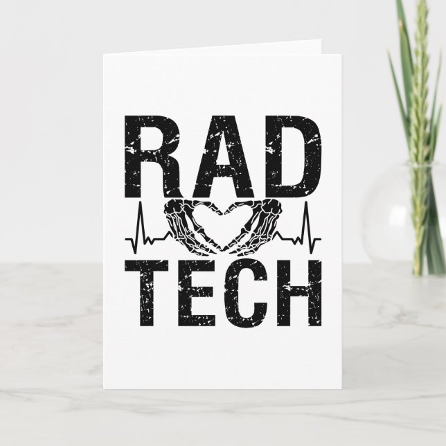 Tarjeta Rad Tech Medicine Technologist Xray Radiology Tech (Anverso)