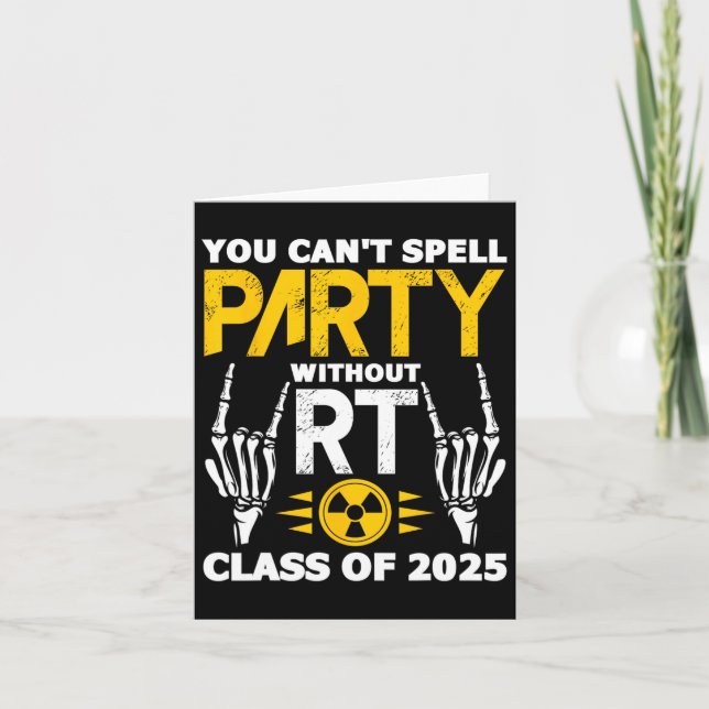 Tarjeta Rad Tech Student Rt Cl De 2025 Graduación De Radio (Anverso)