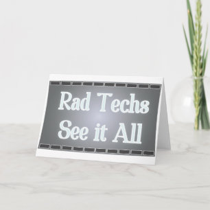 Tarjeta Rad Techs See It All (Película de rayos X)