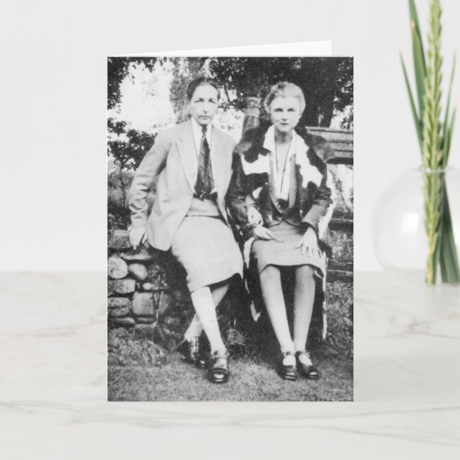 Tarjeta Radclyffe Hall y Una Vicente (Anverso)