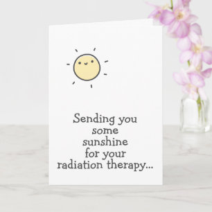Tarjeta Radiante para tu Terapia de Radiación ¡Ánimo!