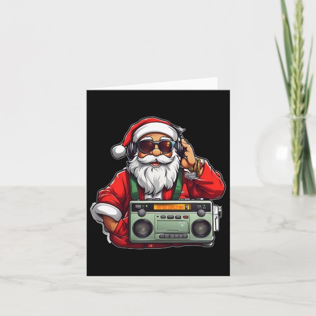 Tarjeta Radio Santa Boomb, el hip hop estético Navidad 90 (Anverso)