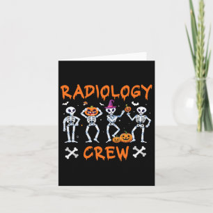 Tarjeta Radiología de Halloween otoño Rad Tech X-ray Tec