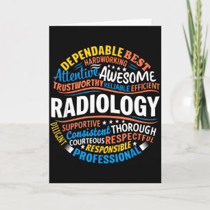 Tarjeta Radiología Divertida Semana de Agradecimiento del 