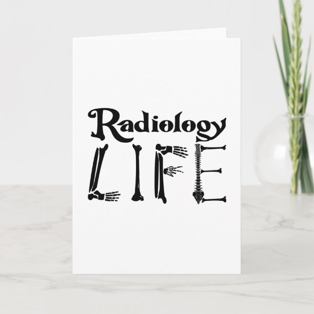 Tarjeta Radiología Tecnológica de la Vida Tecnológica Xray (Anverso)