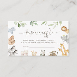 Tarjeta Raffle Ark Diaper de Noah