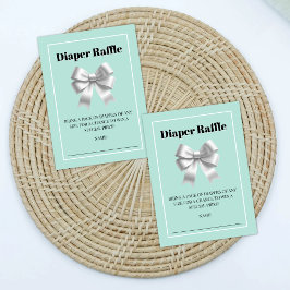Tarjeta Raffle Bow Bow Bow para bebé y compañía