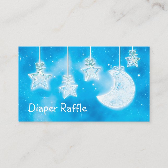 Tarjeta Raffle Celestial GIGHT Stars & Moon Diaper (Anverso)