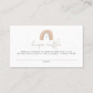 Tarjeta Raffle de Diapé Arcoiris GITA Pastel