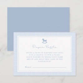 Tarjeta Raffle de Diaper de Caballo Rodante de Gin