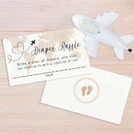 Tarjeta Raffle de Diaper de Travel Adventure Baby