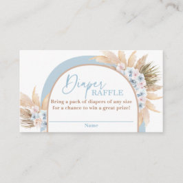 Tarjeta Raffle de Diaper Grass Boy Pampas Azul Dee