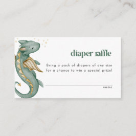 Tarjeta Raffle de Dragón mítico para Baby Shower