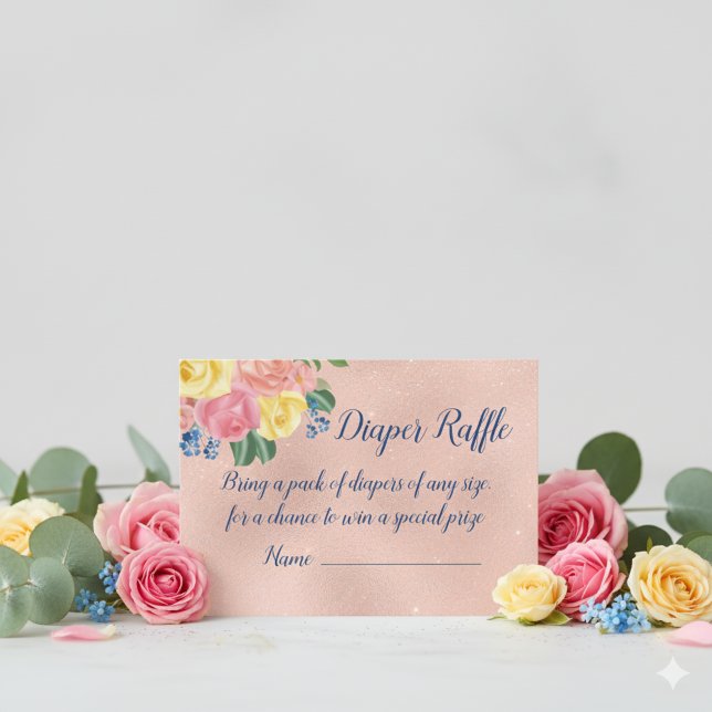 Tarjeta Raffle de pañales Baby Shower para calabaz (Subido por el creador)