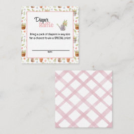 Tarjeta Raffle de pañales de crecimiento local